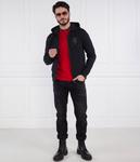 Толстовка мужская Aeronautica Militare на молнии с логотипом бренда, черный - фото 2