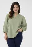 Блуза JOLISA Kaffe Curve, зеленый - фото