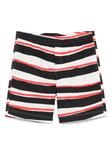 Полосатые шорты MSGM, черный - фото