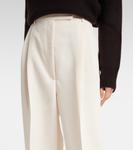 Широкие брюки с высокой талией Róhe, белый - фото 4