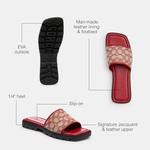 Женские сандалии COACH Florence из кожи, Ruby - фото 3