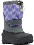 Columbia YOUTH POWDERBUG PLUS II PRINT ботинки, Graphite/Voltage - фото