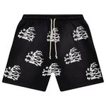 Шорты Hellstar Skull Shorts, Black - фото
