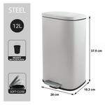 Бак с педалью Spirella, белый - фото 2