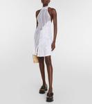 Элегантное трикотажное мини-платье с вырезом халтер ROBERTA EINER, белый - фото 2