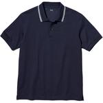 Рубашка поло унисекс темно-синяя Uniqlo, темно-синий - фото