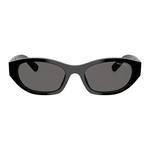 MIU MIU Солнцезащитные очки овальной формы Eyewear Oval Frame, Black - фото 7