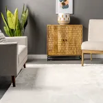 Ковер Loni Solid Shag Area Rug nuLOOM, 76x183 см, белый - фото 9