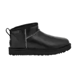 Ботинки UGG Wmns Classic Ultra Mini Leather, черный - фото