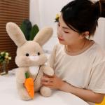 Плюшевая игрушка кролик 30см/40см Tranquility and elegance, розовый - фото 9