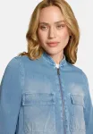Джинсовая куртка mit reissverschluss Zero, Blue Denim - фото 4