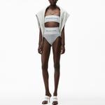 Alexander Wang SS21 Женское лого спортивное белье Grey - фото 4