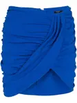 Мини-юбка со сборками BALMAIN, синий - фото