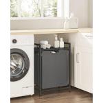 Корзина для белья Calicosy, 33x76x50 см, антрацит - фото 2