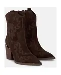 Вышитые ботильоны Alma En Pena, коричневый - фото 2