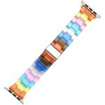 Браслет Biaodaige совместимый с Apple, из прозрачной синей смолы - фото 4