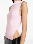 Топ с разрезом сбоку Courrèges, розовый - фото 4