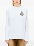 Лонгслив с принтом в виде сердца Msgm, белый - фото 3