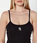 Значок футболки Slim fit Karl Lagerfeld, черный - фото 4