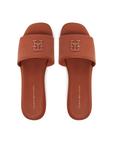 Мюли Th Logo Hardware Leather Mule FW0FW08806 Tommy Hilfiger, коричневый - фото 4