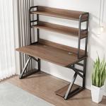 Компьютерный стол Xinmeikai 160x60 см, белая рама + карбон, с полкой - фото 10