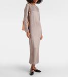 Платье макси iris с эффектом металлик Fforme, розовый - фото 2