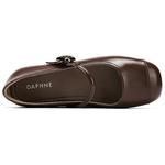 Туфли Мэри Джейн женские Daphne, коричневый - фото 4