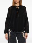 Блузка ISABEL MARANT Oris, черный - фото 3