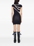 Мини-платье из жаккарда-мармо PUCCI, черный - фото 4