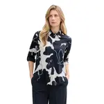 Блузка Tom Tailor Printed Collar long sleeve, белый - фото