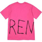 Расписанная футболка Supreme, фуксия - фото 5