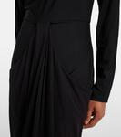 Длинное платье-джерси Anselm The Row, Black - фото 5