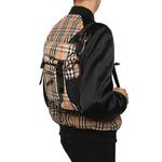 Burberry Тканевая наплечная сумка мужская бежевая - фото 6