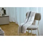 Домашний плед Bouclé Stripe из буклевой пряжи Tom Tailor Home, бежевый - фото 4