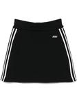 Трикотажная мини-юбка для тенниса Autry, черный - фото