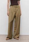 Брюки Mango Trousers, Olive - фото