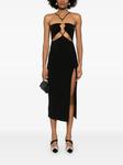 Платье миди NISSA с фурнитурой, черный - фото 2