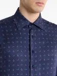 Рубашка с принтом "пейсли" Etro, синий - фото 4