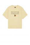 Футболка "Worldwide heavy weight relaxed tee" от Brixton, cream classic wash - фото