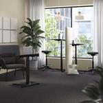 Регулируемый по высоте стол MITTZON IKEA, 66x50 см, черный - фото 4