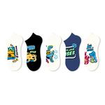 Носки Щиколоточные Унисекс 5 Пар Подарочный Набор Включает JKN, Граффити Иллюстрация (5 Штук) - фото 5