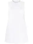 Платье мини с кристаллами AREA, белый - фото
