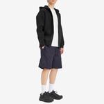 Шорты из хлопкового жаккарда с монограммой Moncler, синий - фото 4