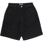 Шорты джинсовые Bape College Monogram Relaxed Fit 13oz A BATHING APE, черный - фото