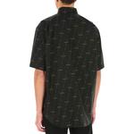 Рубашка мужская Balenciaga с мини логотипом, черный - фото 5