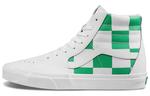 Кроссовки Sk8 Vans-Hi 'Leather Check - True White Fern Green' - фото