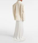 Куртка из смеси альпаки Magda Butrym, кремовый - фото 3