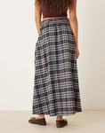 Юбка мидакси Neon Rose в синюю клетку - фото 5