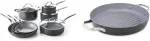 Комплект посуды GreenPan Valencia Pro, 11 предметов, серый - фото