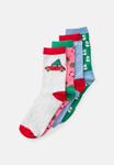 Носки Vero Moda VMELF SOCKS GIFTBOX XMAS 4 PACK, Medium Grey Melange/Multi-Coloured - фото